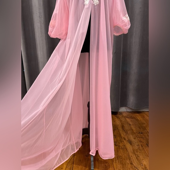 Vintage Kayser nightgown peignoir robe - Picture 3 of 12